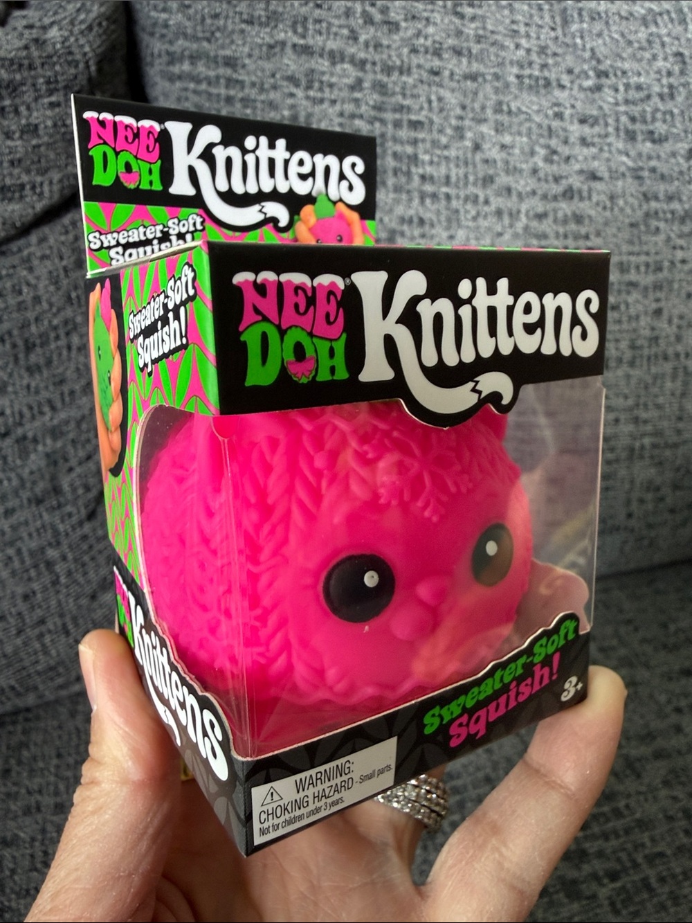 BNIB NeeDoh Knittens, Pink